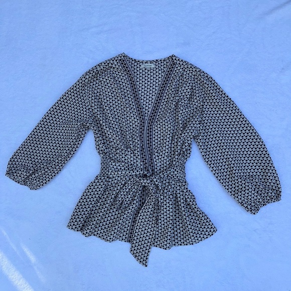 MAX STUDIO women’s black and white sleeve 3/4 size XL - Picture 3 of 12